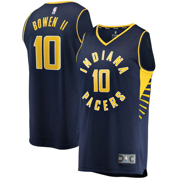 Maillot Indiana Pacers Homme Brian Bowen II 10 Icon Edition Bleu marin